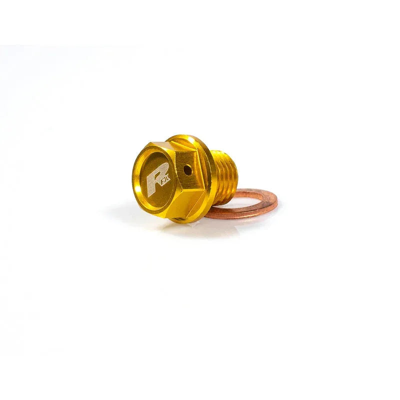 RFX Magnetic Drain Bolt (Yellow) [M12 x 10mm x 1.25} | Femon Parts