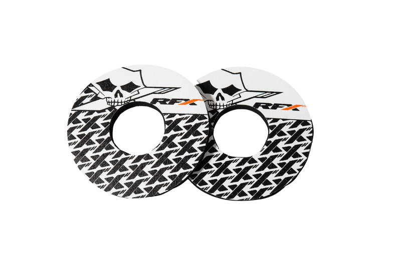 RFX SPORT GRIP PAIR X SKULL, WHT/BLK | Femon Parts