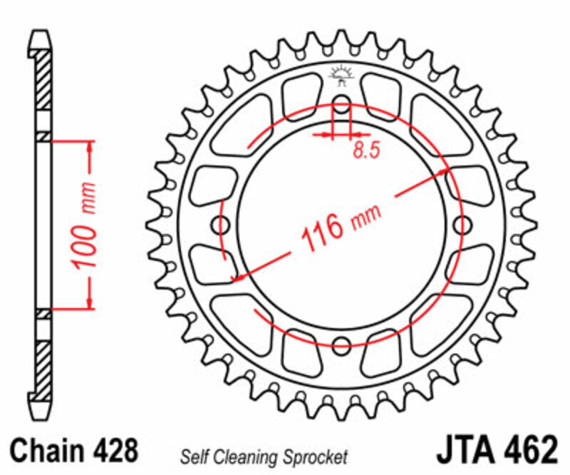 JT Rear Sprocket JTA462