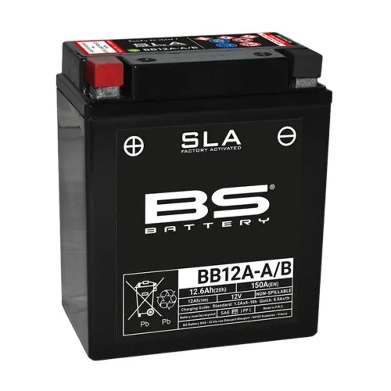 BS BATTERY SLA-Batterie, wartungsfrei, werksaktiviert - BB12A-A/B FA