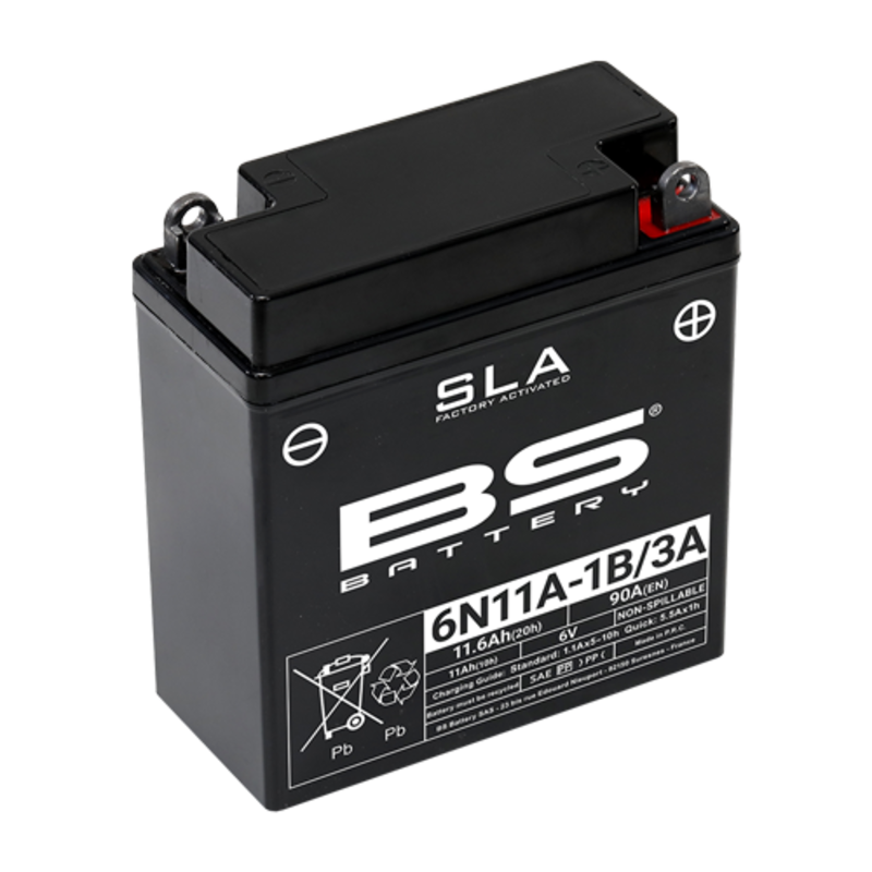 BS-Batterie SLA, wartungsfrei, werksaktiviert – 6N11A-1B/3A