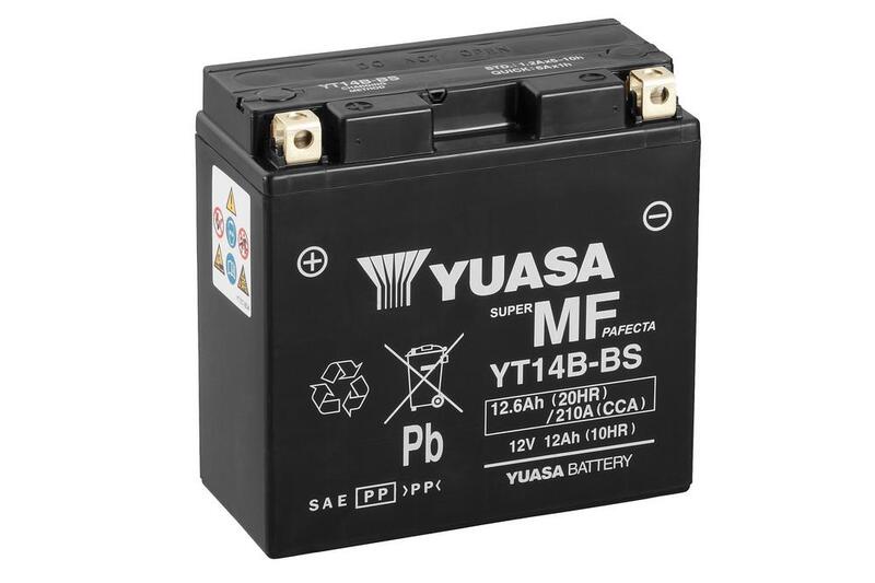 YUASA WC-Batterie, wartungsfrei, werksaktiviert - YT14B FA