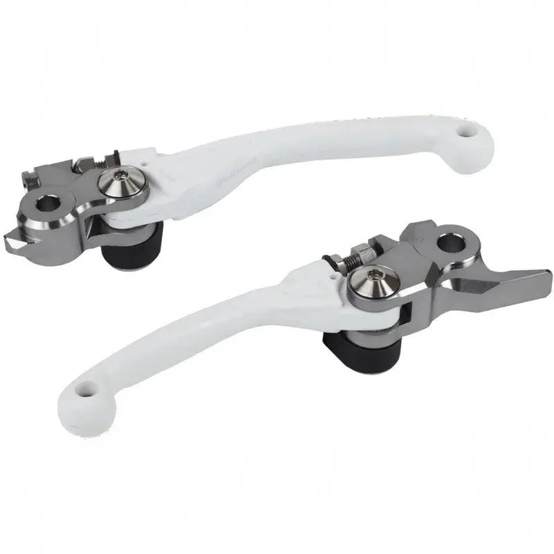 POLISPORT Pivot Unbreakable Lever Set White - KTM / Husqvarna