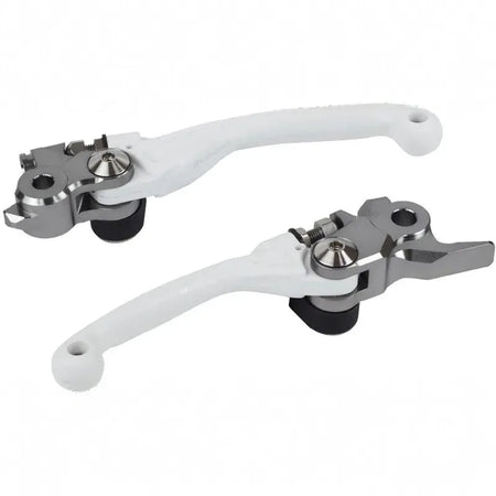 POLISPORT Pivot Unbreakable Lever Set White - KTM / Husqvarna
