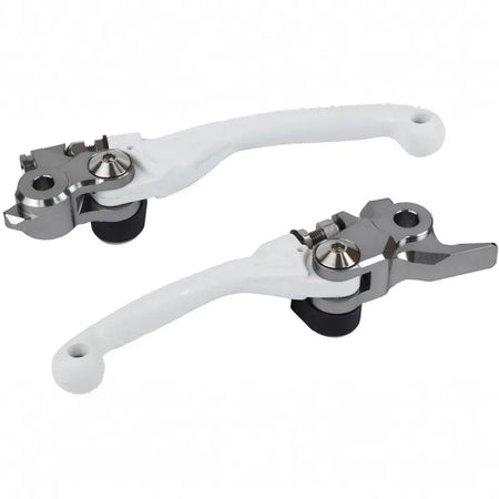 POLISPORT Pivot Unbreakable Lever Set White - Husqvarna