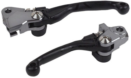 POLISPORT Pivot Unbreakable Lever Set Black - Husqvarna