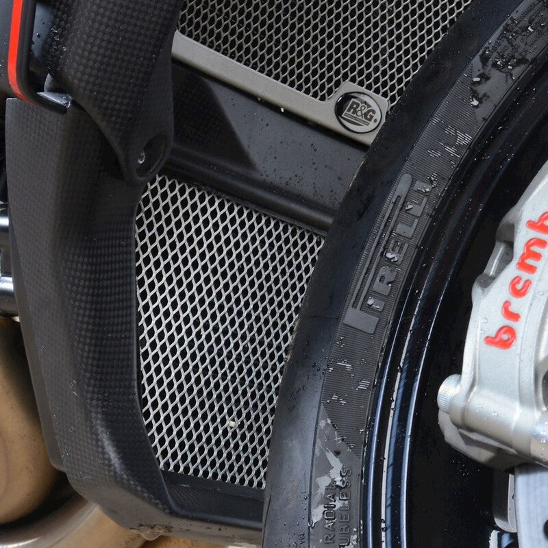 R&G OIL COOLER GUARD, RED