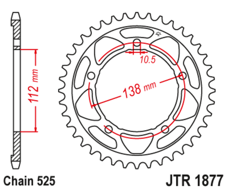 JT Rear Sprocket JTR1877