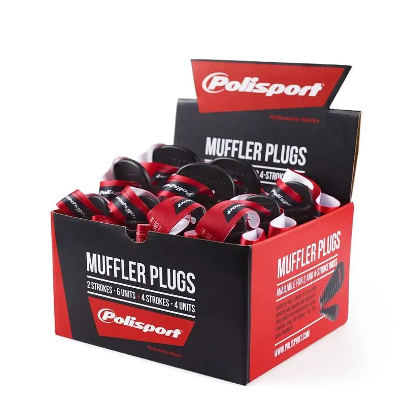 Polisport End Cap Kit - 4 pieces 2-Stroke / 6 pieces 4-Stroke
