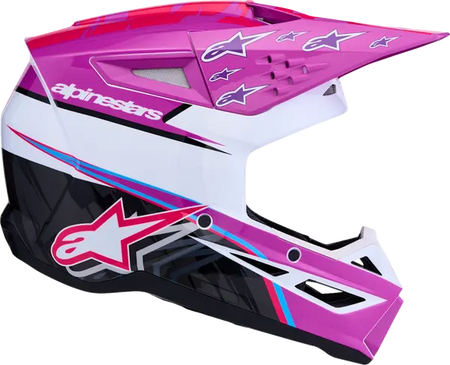 Alpinestars Helm SM3 FALCON Paars/Wit/Roze