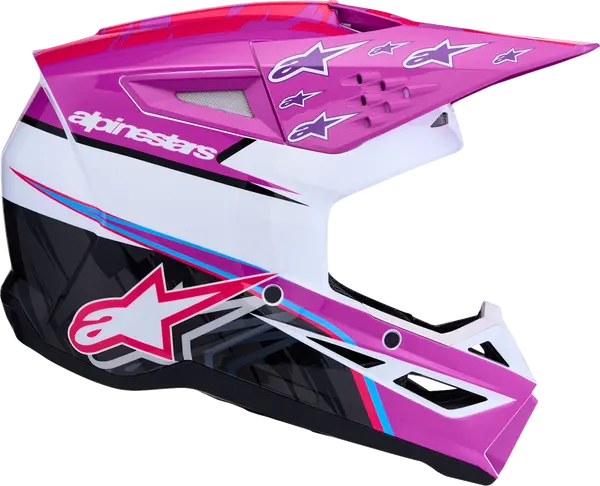 Alpinestars Helm SM3 FALCON Paars/Wit/Roze