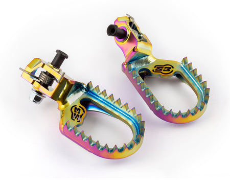 S3 Parts TITANIUM S3 FOOTPEGS KTM TBI/BETA LOW 10
