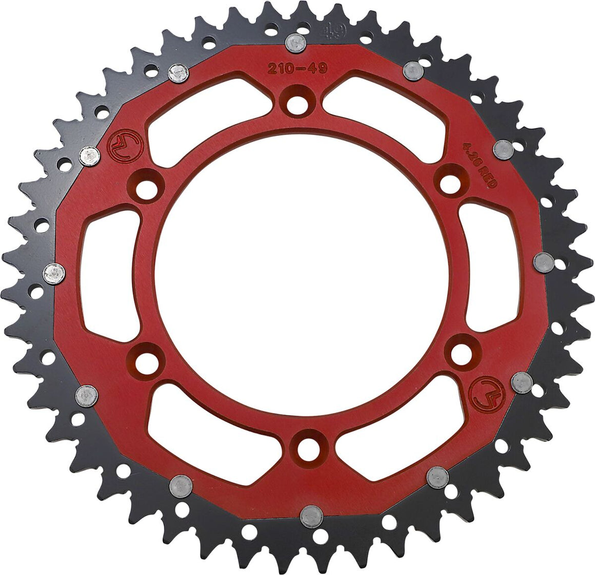 MOOSE Racing achtertandwiel staal rood | Femon Parts