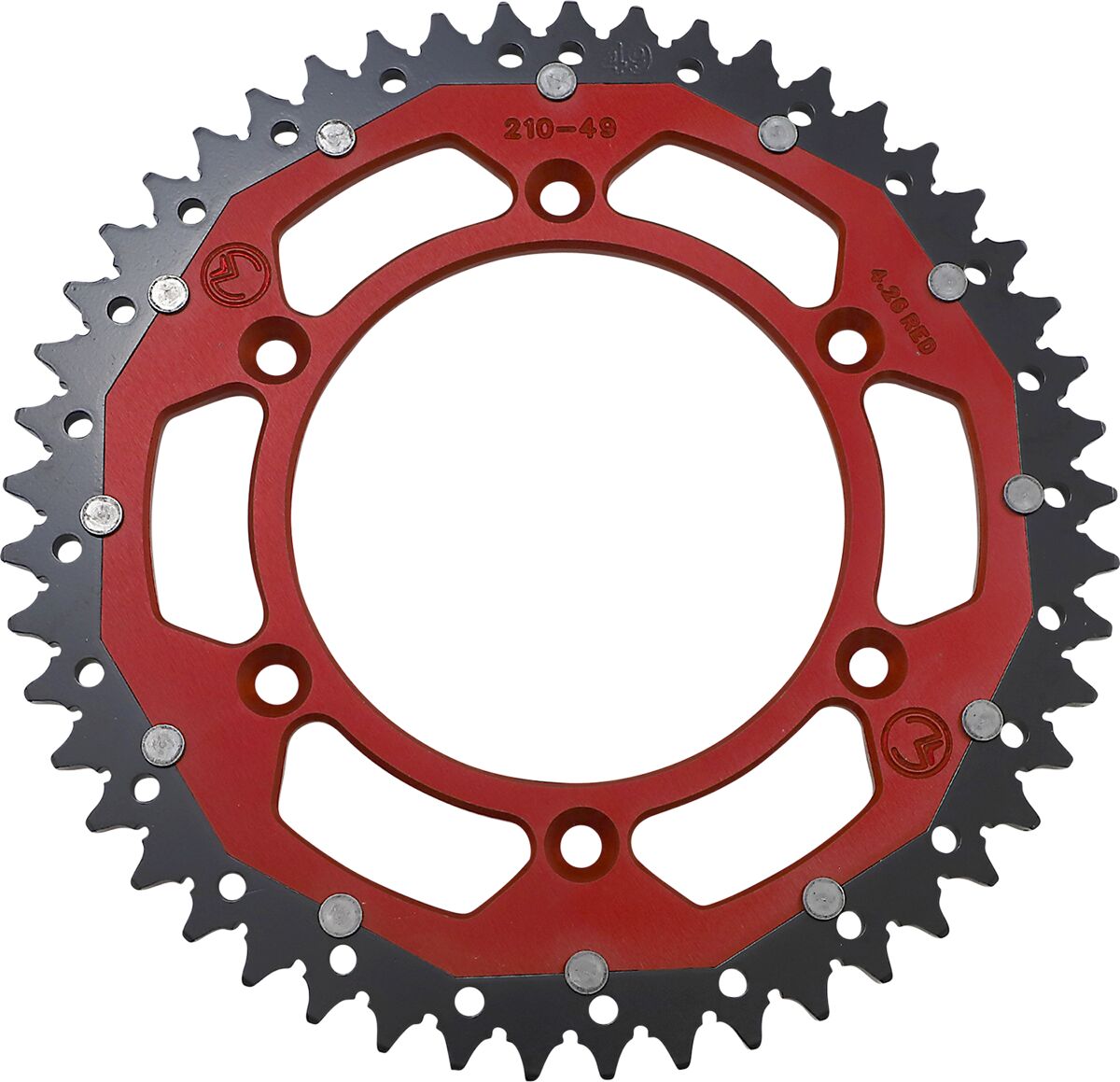 MOOSE Racing achtertandwiel staal rood | Femon Parts