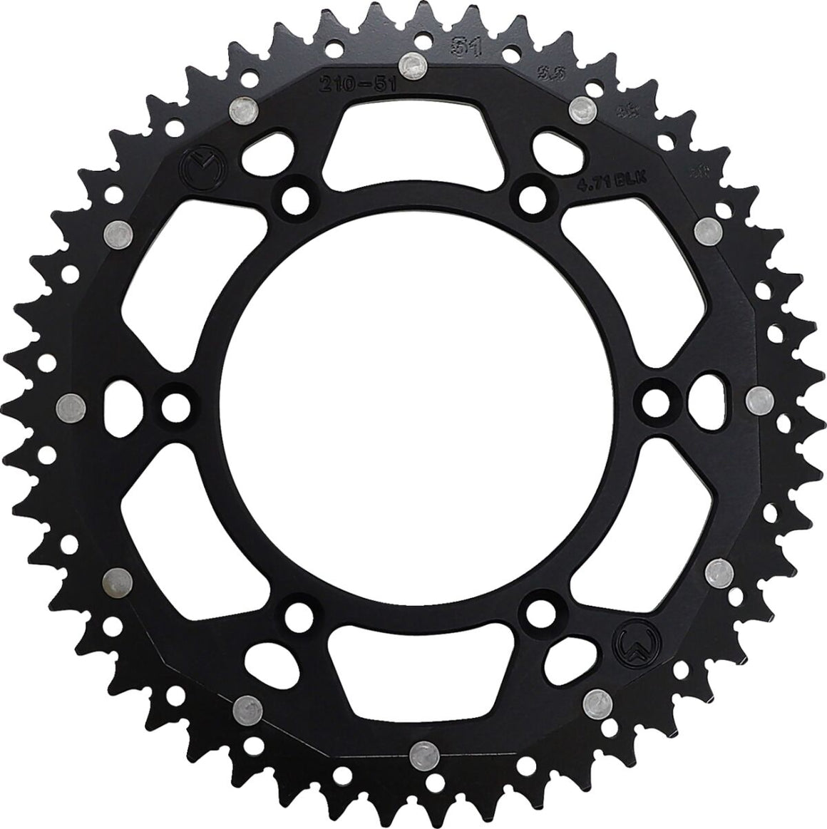MOOSE Racing achtertandwiel staal zwart | Femon Parts