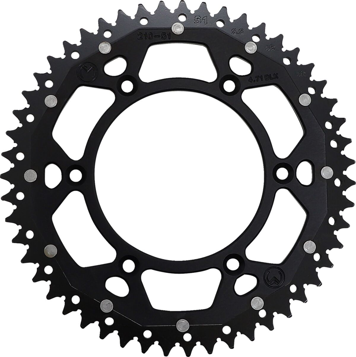 MOOSE Racing achtertandwiel staal zwart | Femon Parts