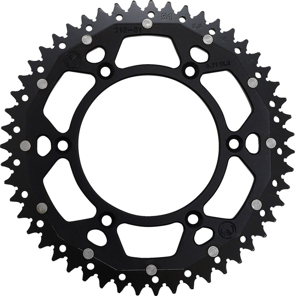 MOOSE Racing achtertandwiel staal zwart | Femon Parts