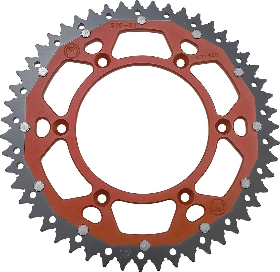 MOOSE Racing achtertandwiel staal rood | Femon Parts