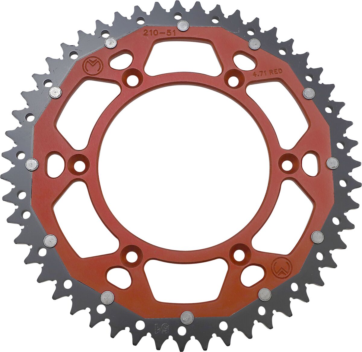 MOOSE Racing achtertandwiel staal rood | Femon Parts