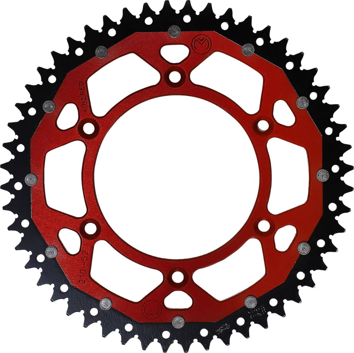 MOOSE Racing achtertandwiel staal rood | Femon Parts