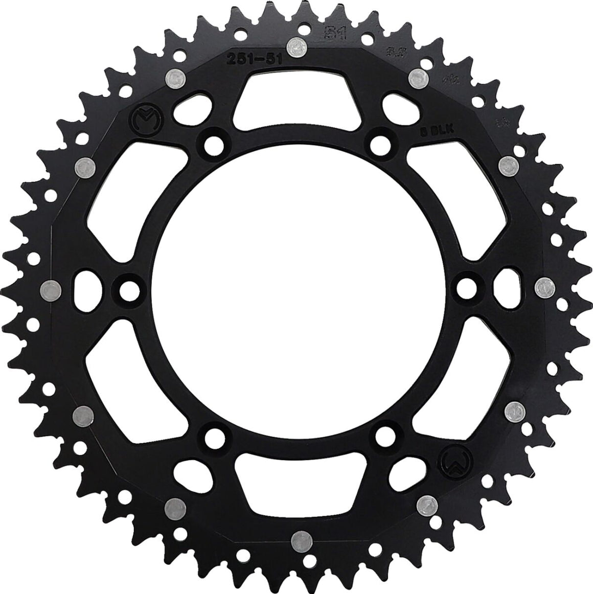 MOOSE Racing achtertandwiel staal zwart | Femon Parts