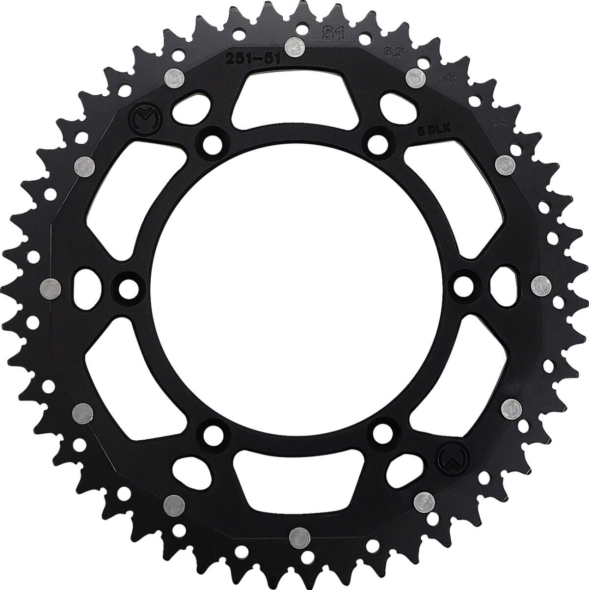 MOOSE Racing achtertandwiel staal zwart | Femon Parts