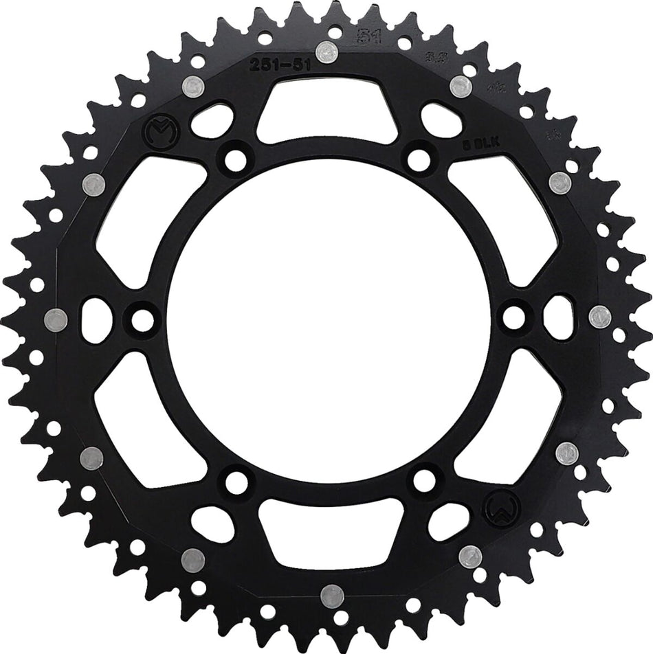 MOOSE Racing achtertandwiel staal zwart | Femon Parts