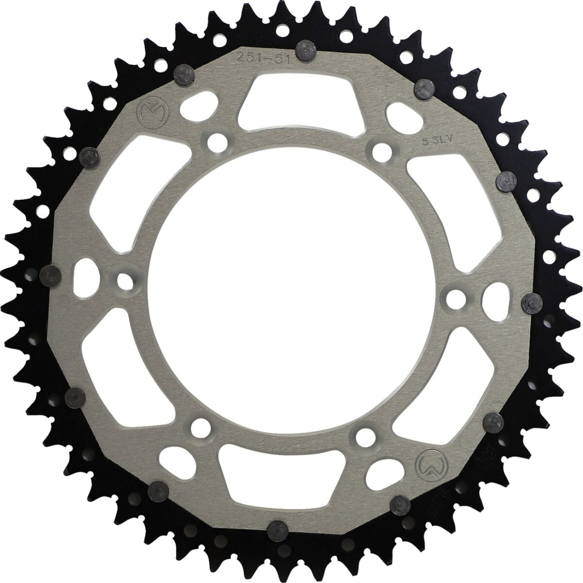 MOOSE Racing achtertandwiel staal zilver - Yamaha WR-250 F / WR-450 F e.a. (2000-2021) | Femon Parts
