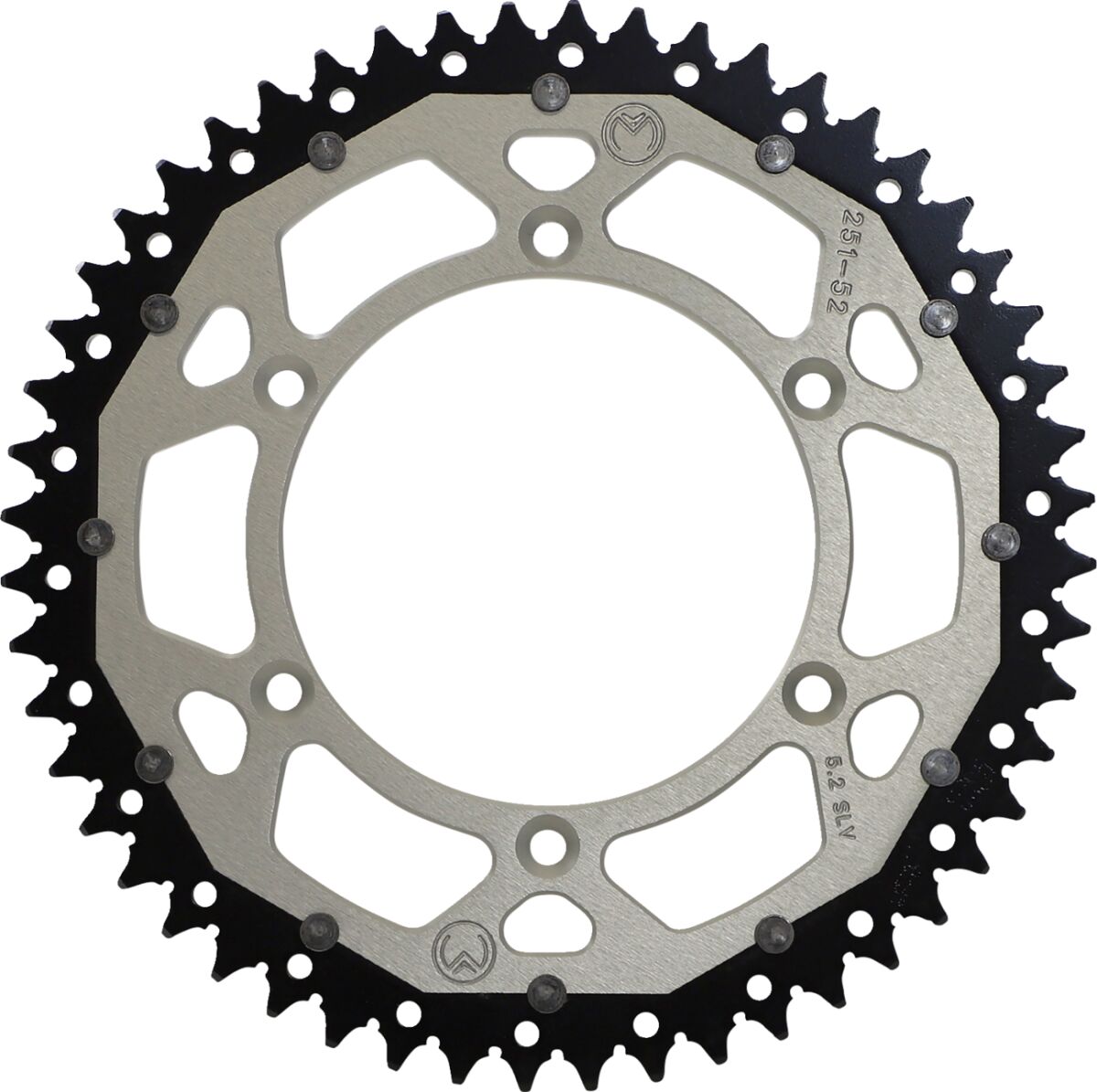 MOOSE Racing achtertandwiel staal zilver | Femon Parts