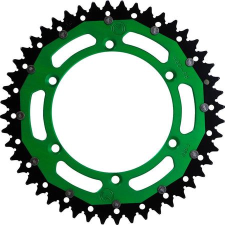 MOOSE Racing achtertandwiel staal groen - Kawasaki (1979-2022) | Femon Parts