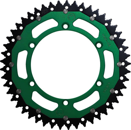 MOOSE Racing achtertandwiel staal groen - Kawasaki (1979-2024) | Femon Parts