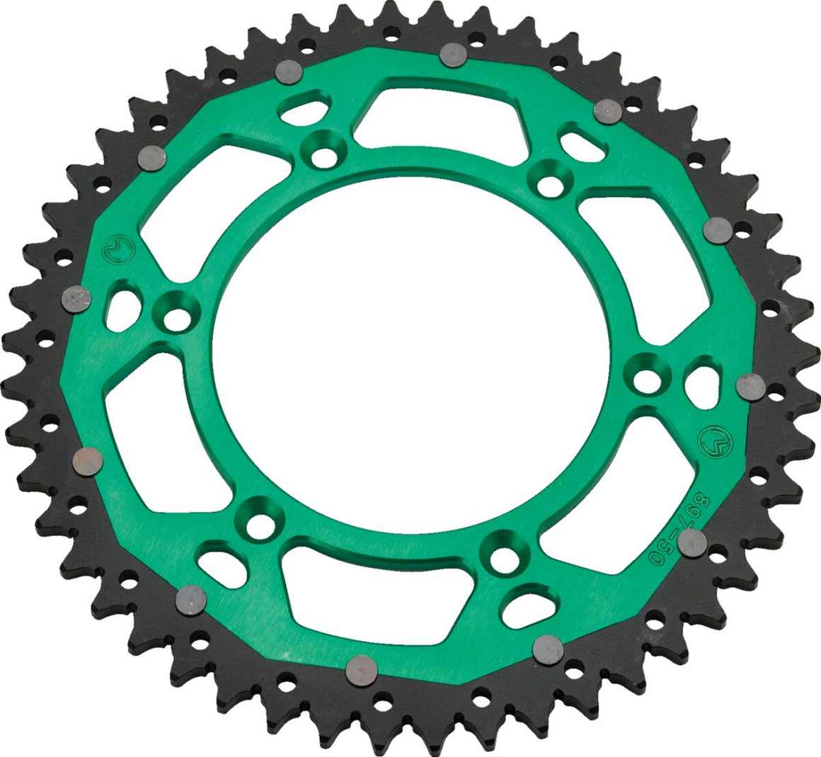 MOOSE Racing achtertandwiel staal groen - Kawasaki (1979-2024) | Femon Parts