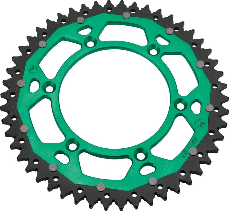 MOOSE Racing achtertandwiel staal groen - Kawasaki (1979-2024) | Femon Parts