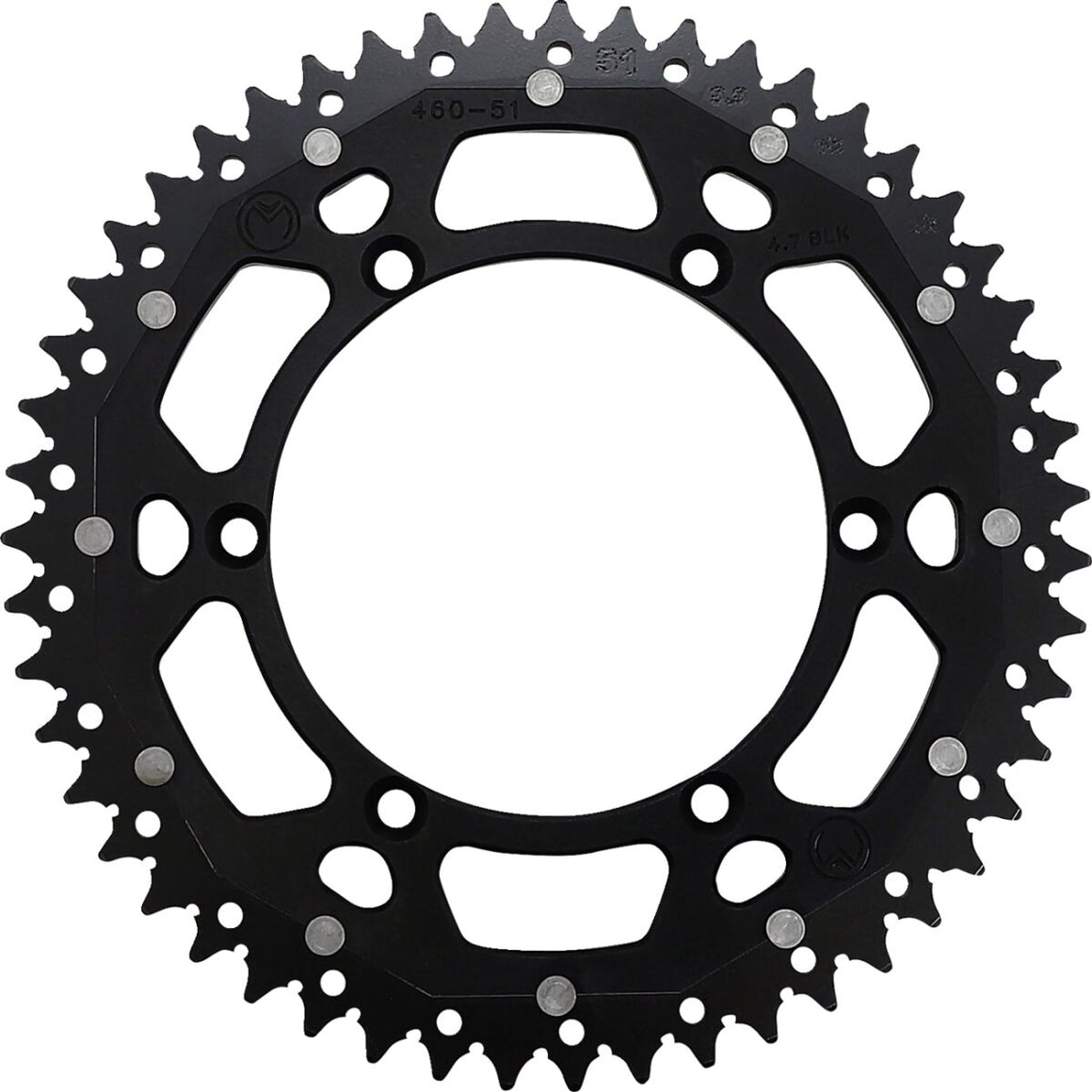 MOOSE Racing achtertandwiel staal zwart | Femon Parts