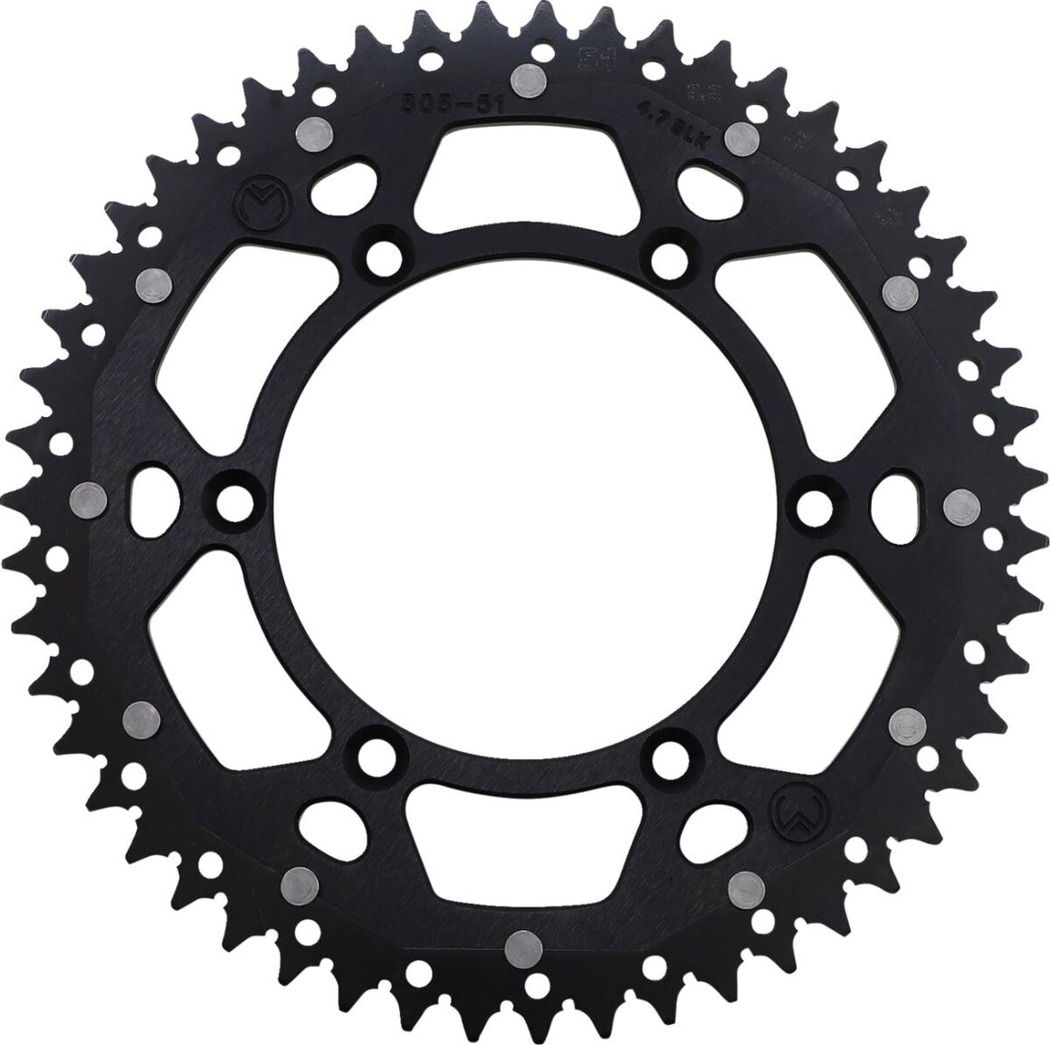 MOOSE Racing achtertandwiel staal zwart | Femon Parts