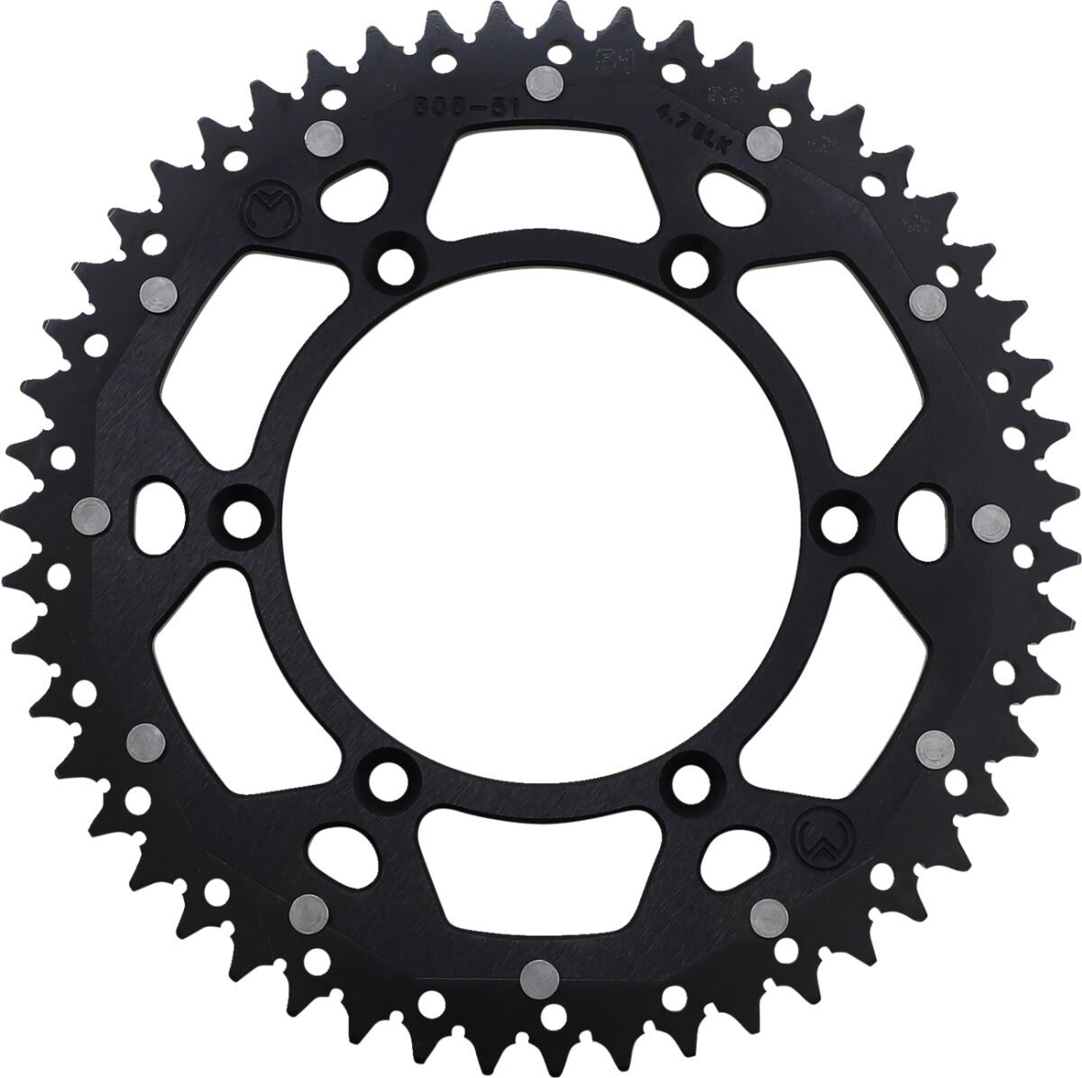 MOOSE Racing achtertandwiel staal zwart | Femon Parts