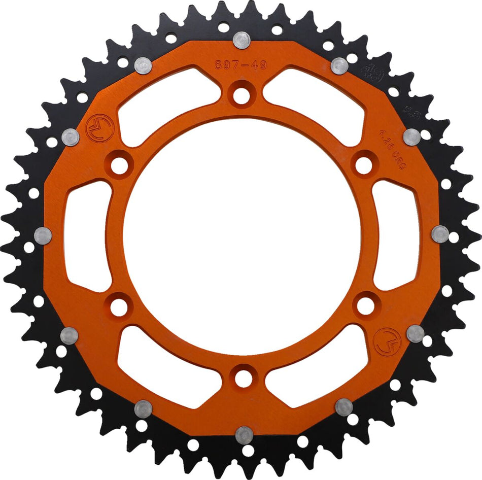 MOOSE Racing achtertandwiel staal oranje - Gasgas (1988-2023) | Femon Parts