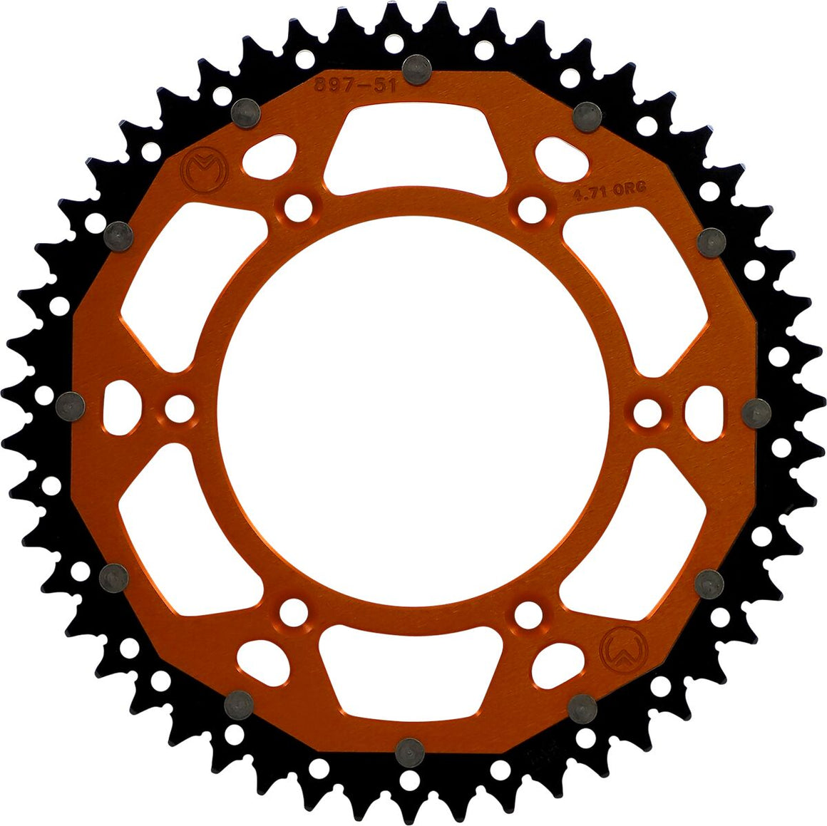 MOOSE Racing achtertandwiel staal oranje - Gasgas (1988-2023) | Femon Parts