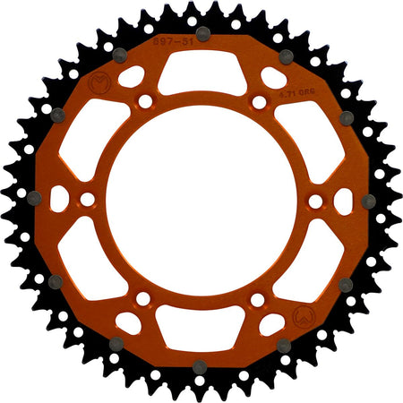 MOOSE Racing achtertandwiel staal oranje - Gasgas (1988-2023) | Femon Parts