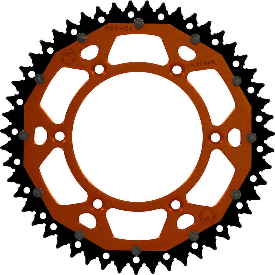 MOOSE Racing achtertandwiel staal oranje - Gasgas (1988-2023) | Femon Parts