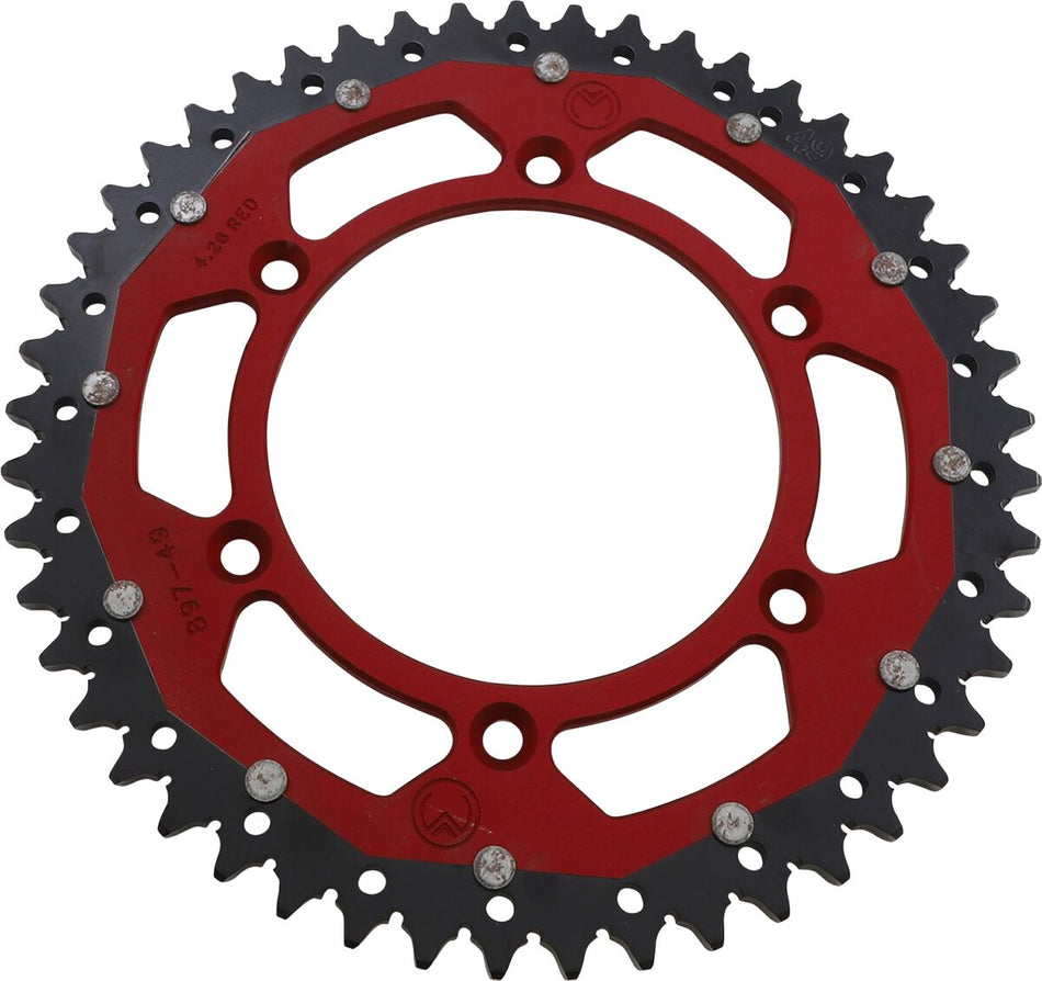 MOOSE Racing achtertandwiel staal rood - Gasgas (2021-2026) | Femon Parts
