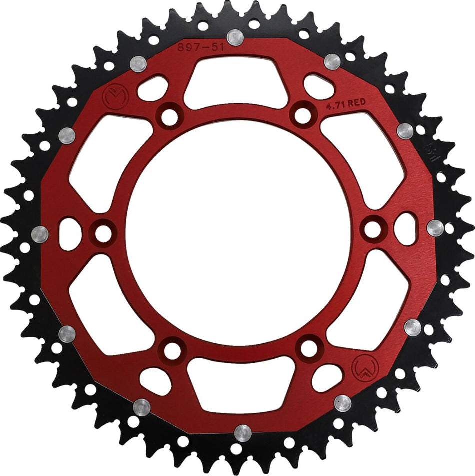 MOOSE Racing achtertandwiel staal rood - Gasgas (2021-2026) | Femon Parts