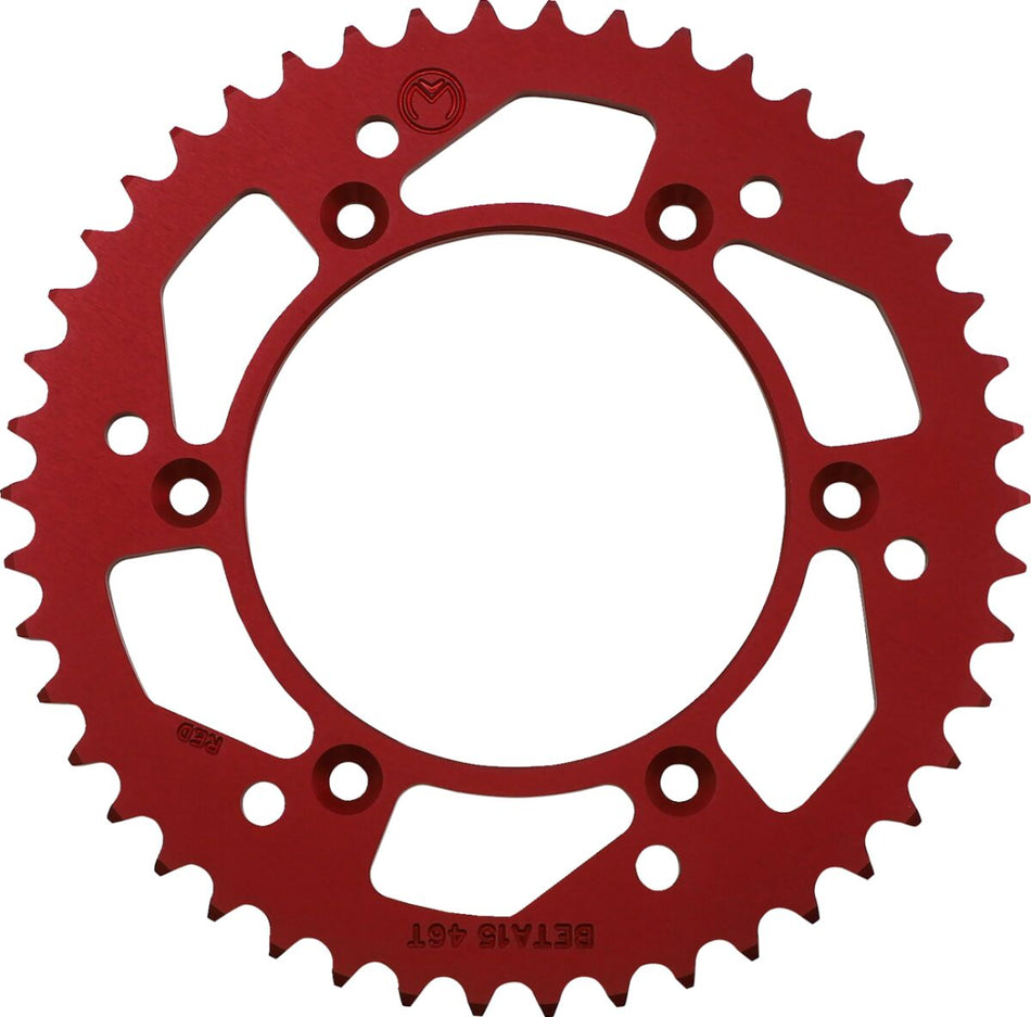 MOOSE Racing sprocket alu mse beta 46t red rood - Beta (2013-2018) | Femon Parts