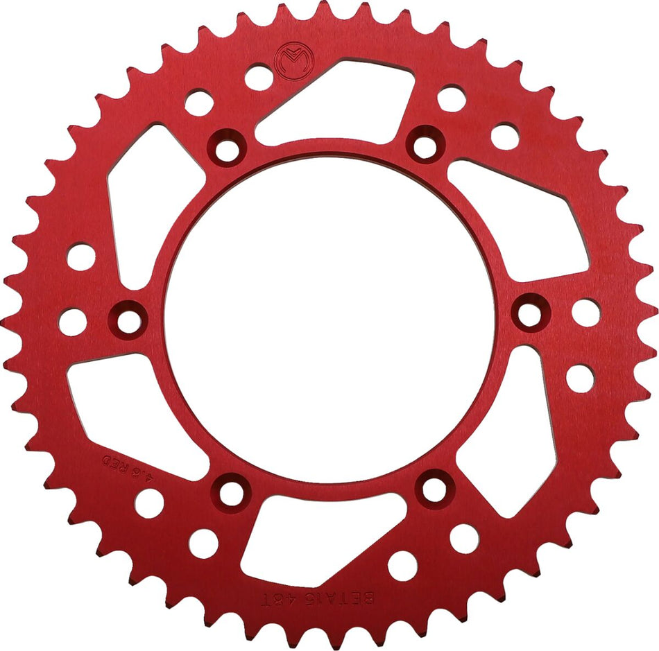 MOOSE Racing sprocket alu mse beta 48t red rood - Beta (2013-2018) | Femon Parts