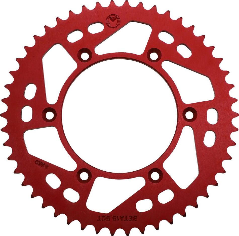 MOOSE Racing sprocket alu mse beta 50t red rood - Beta (2013-2018) | Femon Parts