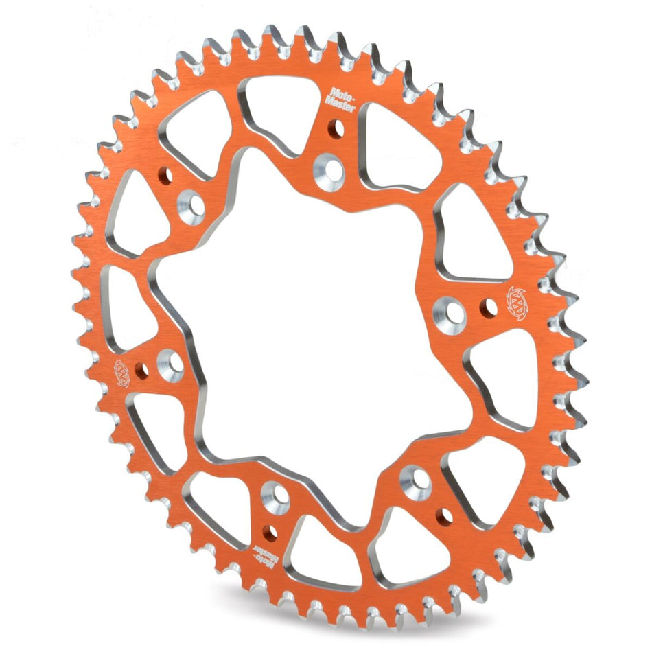 Moto-Master achtertandwiel aluminium oranje