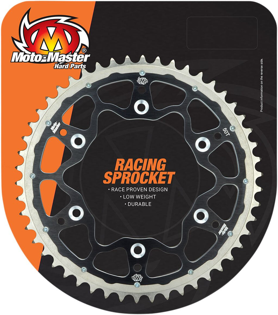 Moto-Master Fusion achtertandwiel aluminium zwart