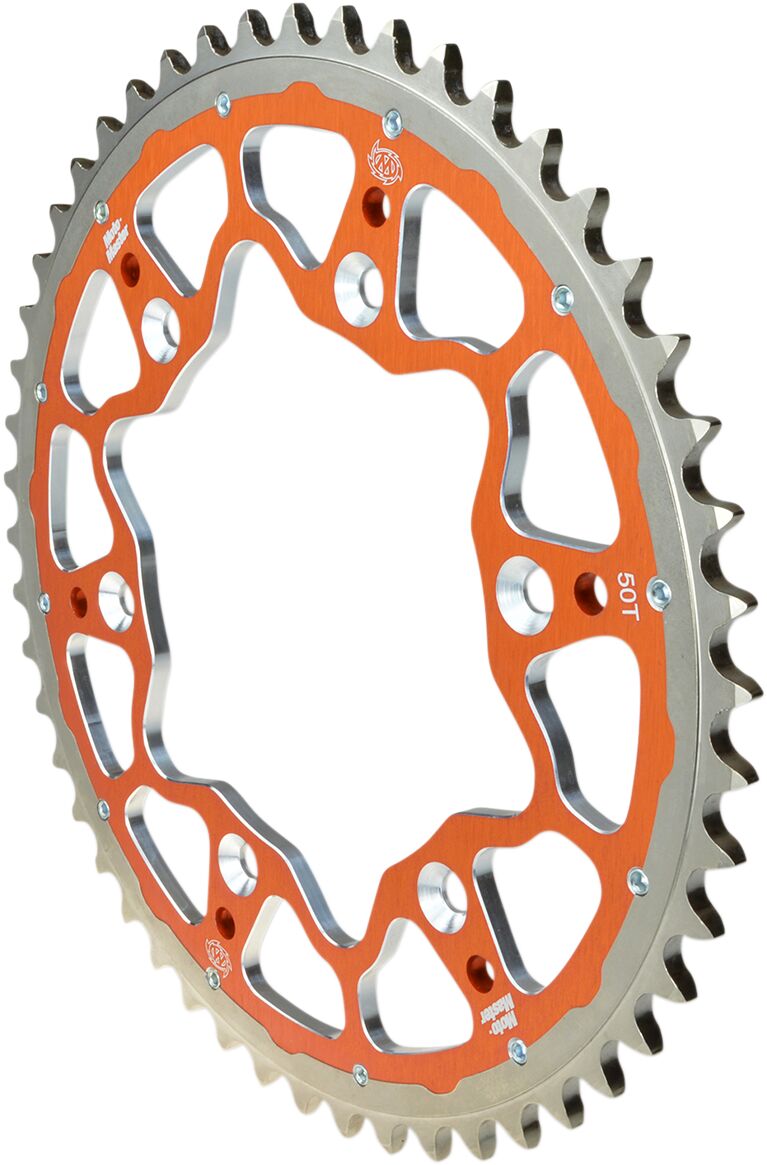 Moto-Master Fusion achtertandwiel aluminium oranje