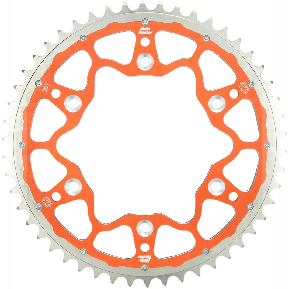 Moto-Master Fusion achtertandwiel aluminium oranje