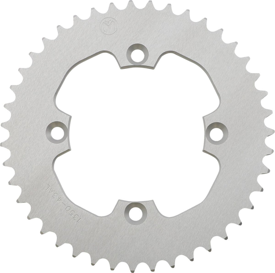 MOOSE Racing achtertandwiel aluminium zilver - Honda (1986-1989) | Femon Parts
